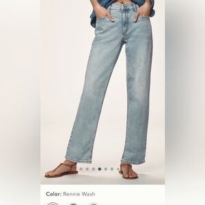 Pilcro Light Blue Straight Leg Jeans